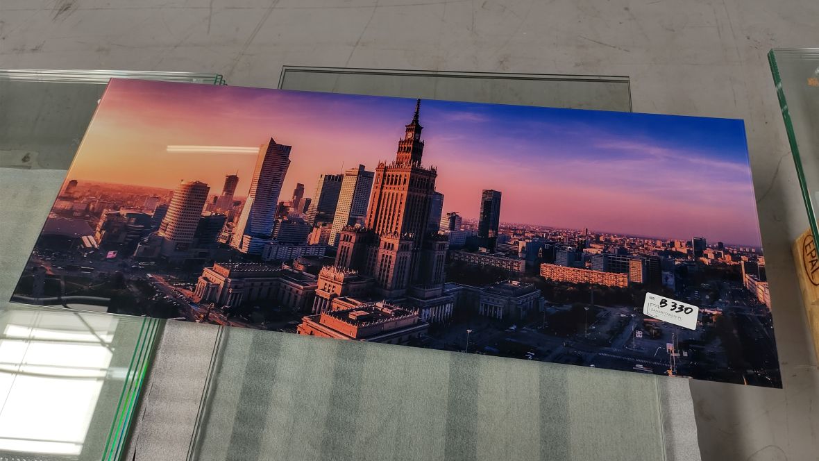 Warszawa - zdjęcie na szkle